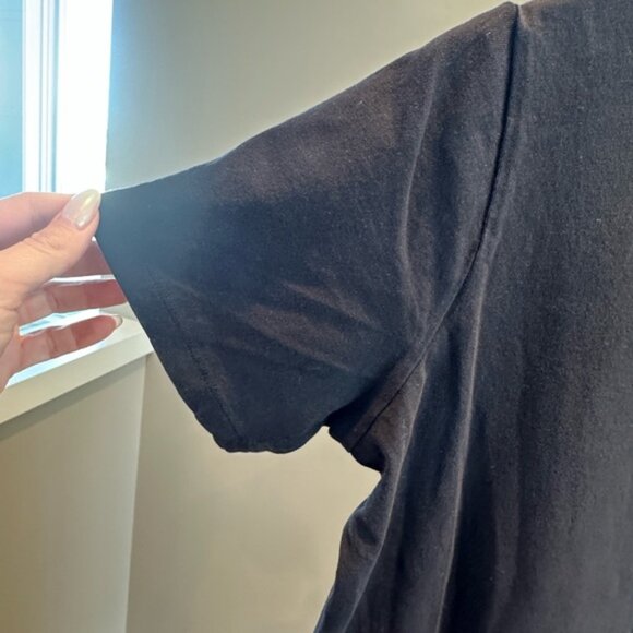 Everlane Black Short Sleeve T-Shirt Dress β Size Medium - Picture 4 of 7